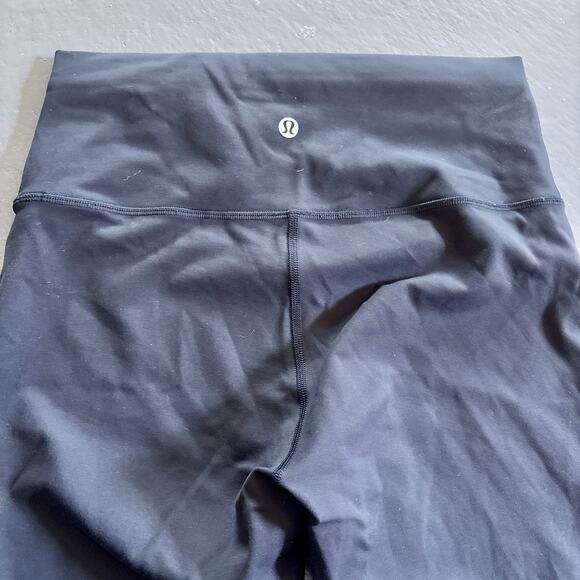 Lululemon Wunder Train Cropped High Rise Black Leggings Womens 8 - Picture 4 of 11